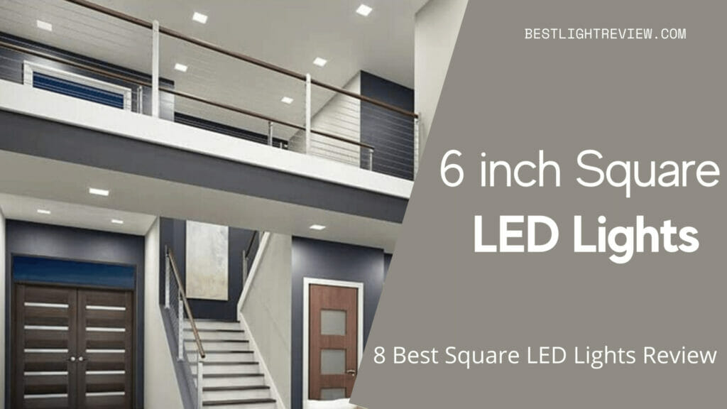 6-inch Dimmable Square LED Retrofit Lights for Ceiling