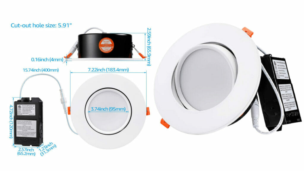torchstar gimbal recessed led downlight