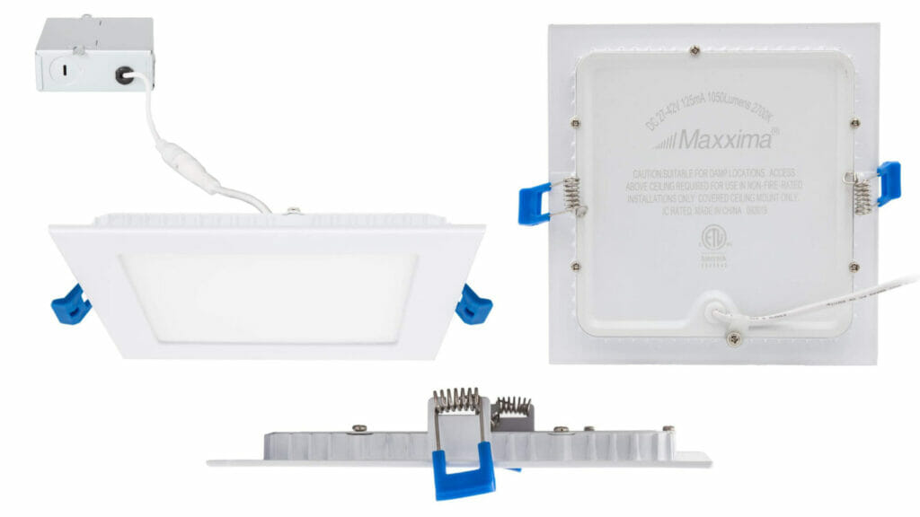 Maxxima led lights Square recessed  fixture