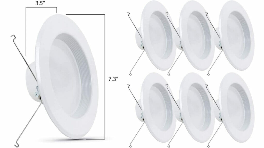 feit electric led lights 5/6 inch can recessed fixture