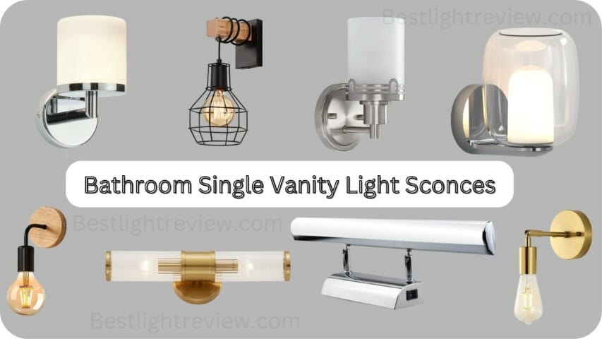 bathroom single vanity light sconces
