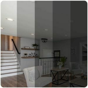 Dimmable feature of recessed lights